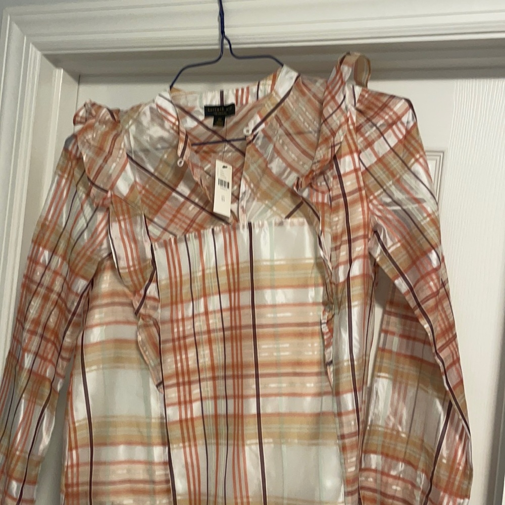 New with tags, Anthropologie plaid shirt
